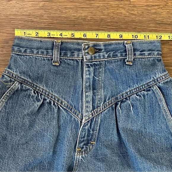 Vintage 80’s L’Abeille Tapered High Waist Pleated Mom Jeans Size 24” Waist - Picture 4 of 13